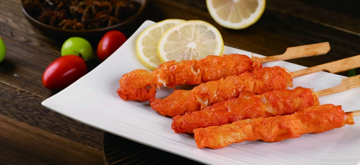 Chicken Skewers — Gu Rou Xiang Lian — image from the TPJ Food Group chicken product catalogue