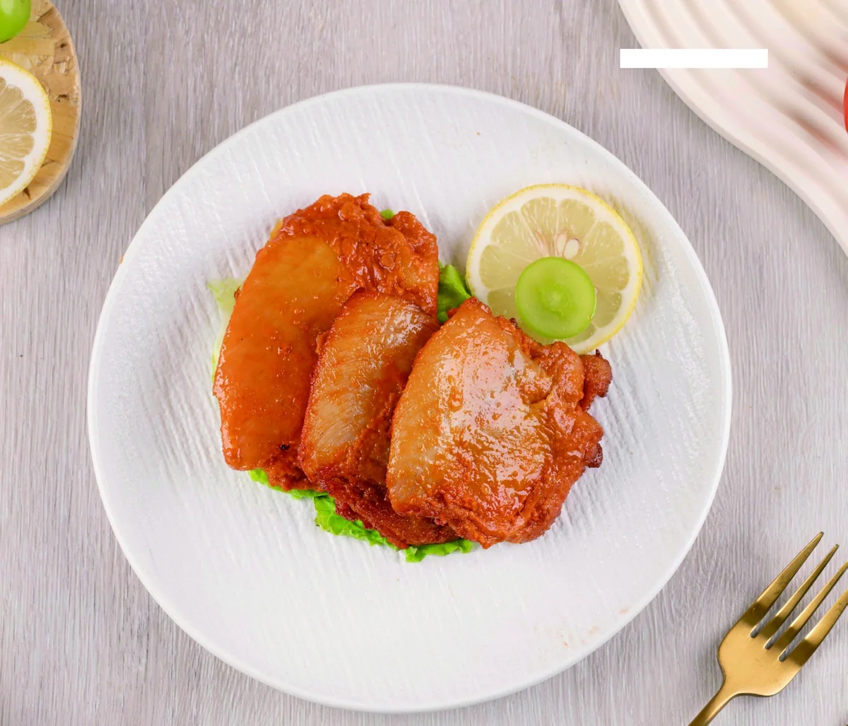 Orleans Chicken Thigh Cutlet — image from the TPJ Food Group chicken product catalogue