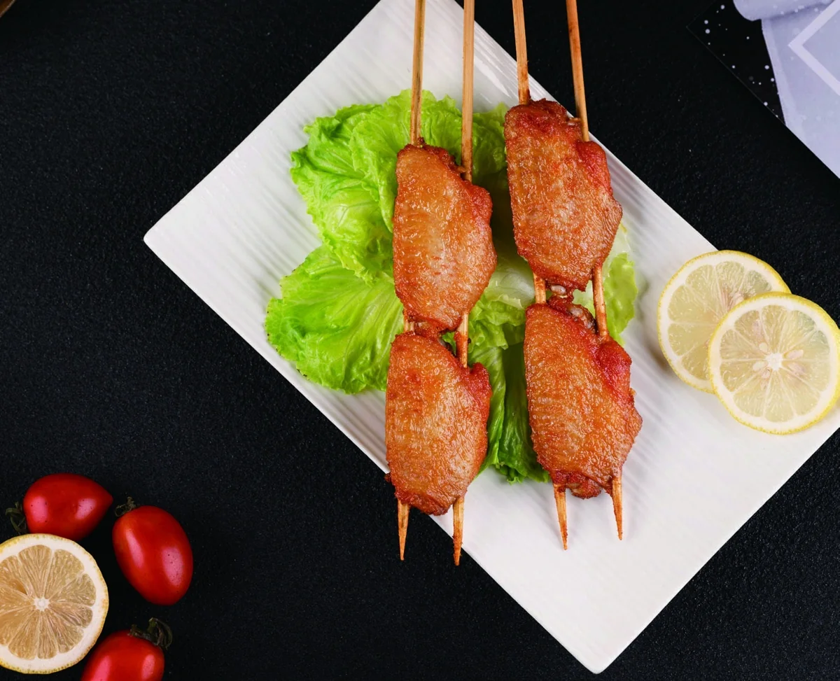 Orleans Chicken Mid-Wing Skewers — image from the TPJ Food Group chicken product catalogue